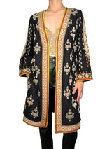 Chaqueta Larga Bordada