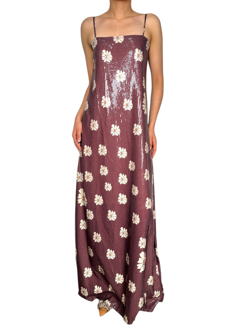 Vestido Lentejuelas flores