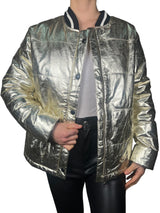 Chaqueta Tipo Bomber Metalizada