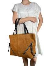 Bolso Gamuza Cuero