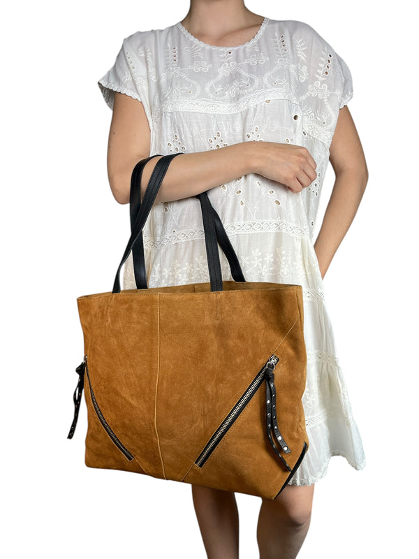 Bolso Gamuza Cuero