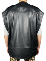 Chaqueta sin Mangas Cuero