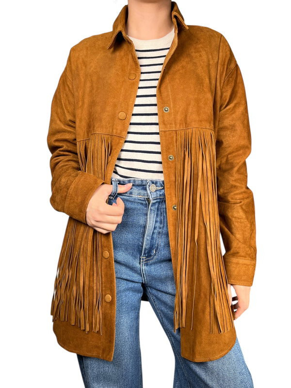 Chaqueta Gamuza Flecos