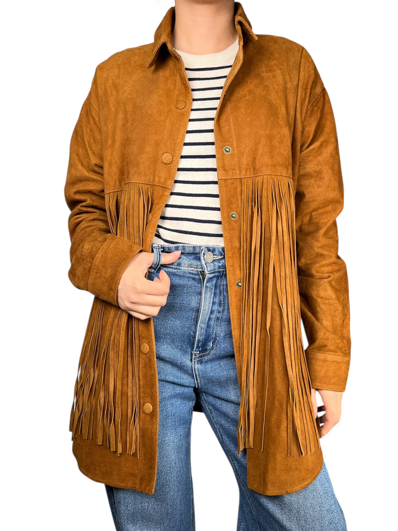 Chaqueta Gamuza Flecos