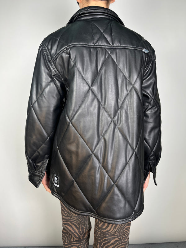 Chaqueta Ecocuero Acolchada