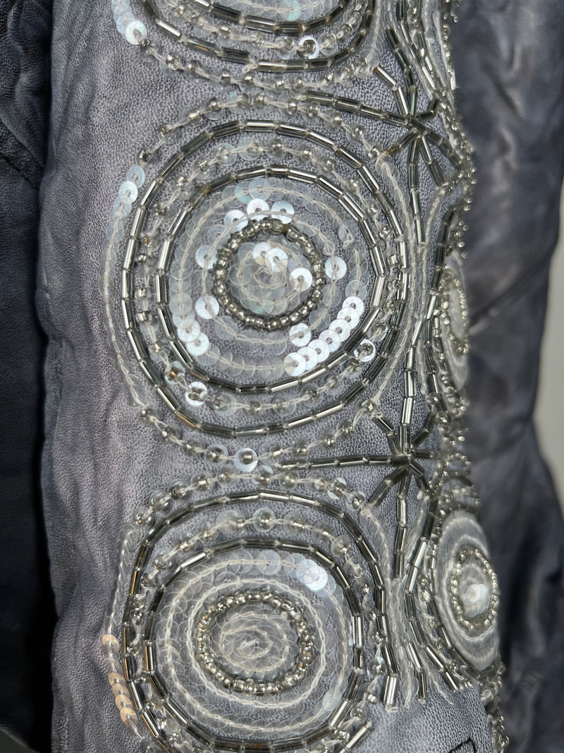 Chaqueta Cuero Cordero Aplicaciones