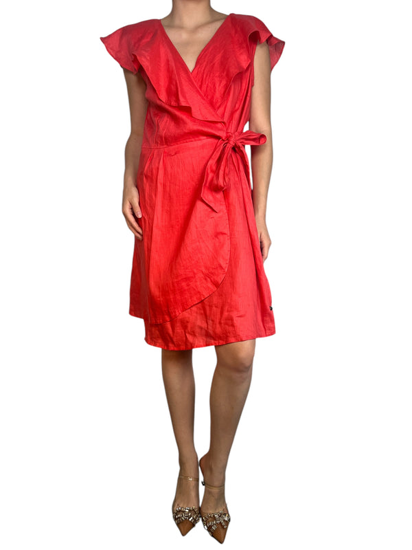Vestido Wrap Lino