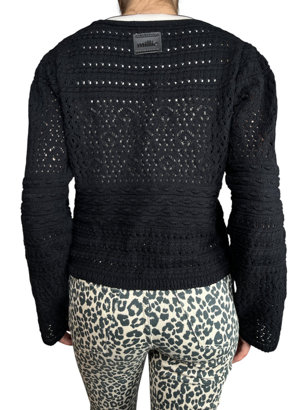 Tejido Crop Negro