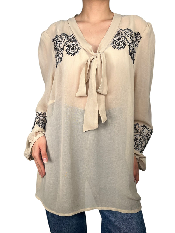 Blusa Traslúcida