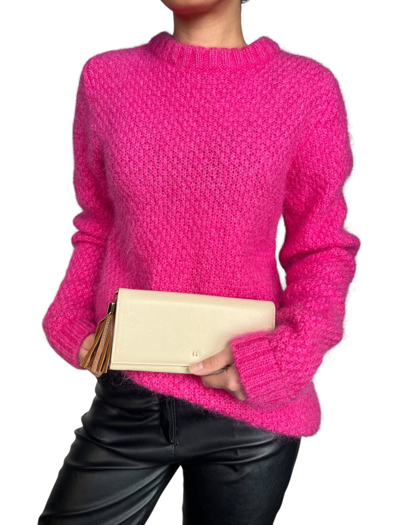 Billetera Cuero Beige