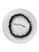 Pulsera Cuentas Negras Hombre