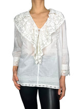 Blusa Encaje con Volados