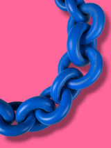 Collar Eslabón Azul