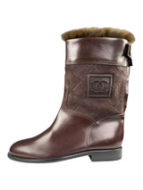Botines Café Cuero