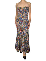 Vestido Floral  Seda