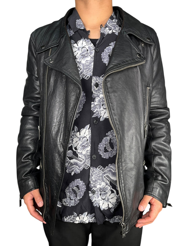 Chaqueta Cuero Capucha Desmontable