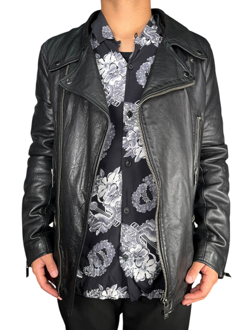 Chaqueta Cuero Capucha Desmontable