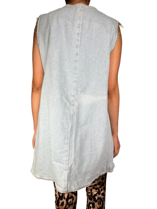 Chaqueta Denim Sin Mangas