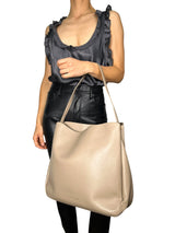 Cartera Cuero Beige