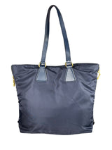 Cartera Azul Marino Tessuto