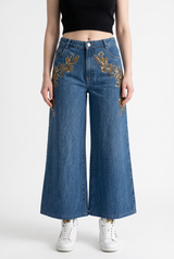 Jeans Oxford Bordado