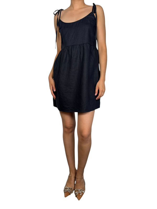 Vestido Lino Negro