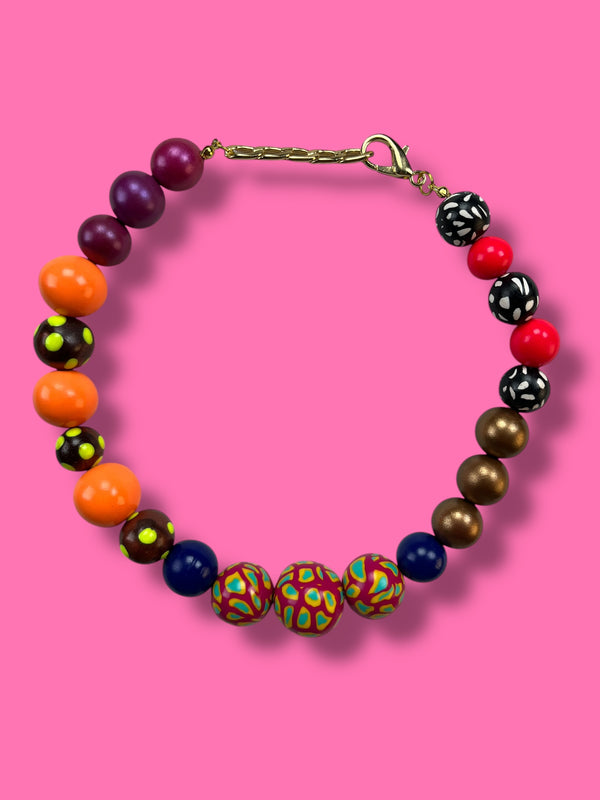 Collar Esferas Multicolor