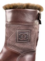 Botines Café Cuero