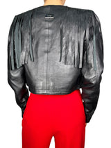 Chaqueta Cuero Flecos