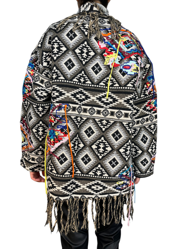Tapado Jacquard Flecos