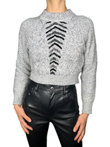 Sweater Estilo Cropped Texturizado