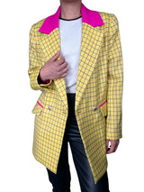 Blazer Amarillo Cuadros