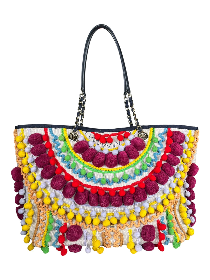 Bolso Pompones Multicolor