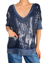 Polera Tejida Lentejuelas