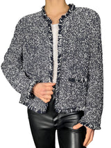 Chaqueta Tejida Bicolor