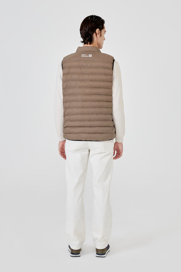 Parka Beige Sin Manga Sin Capucha Hombre - Sin Bateria