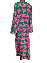 Vestido Maxi Verde Flores