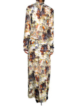 Vestido Maxi Transparencia Multicolor