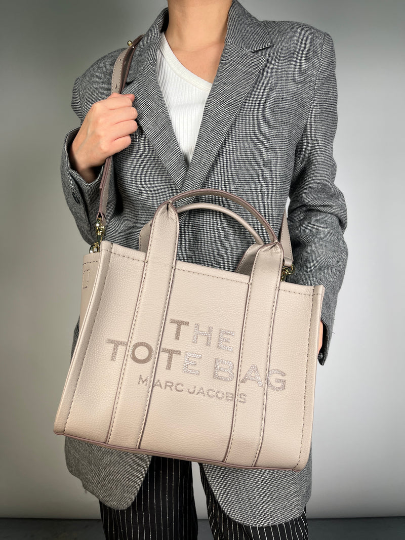 Bandolera Tote Gris