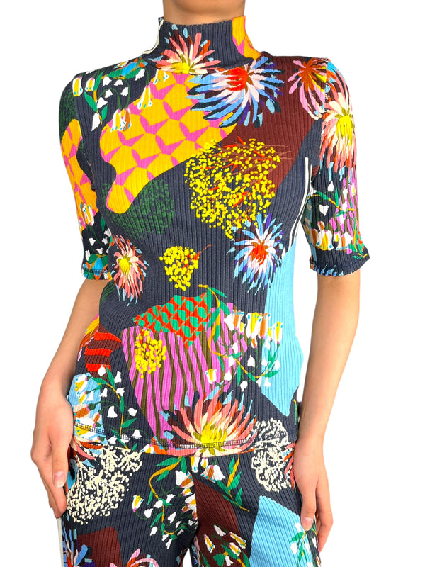 Polera Rib Estampada