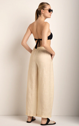 Pantalón Con Volumen Y Cintura Elástica
