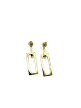 Set Collar y Aros Dorados con Brillos