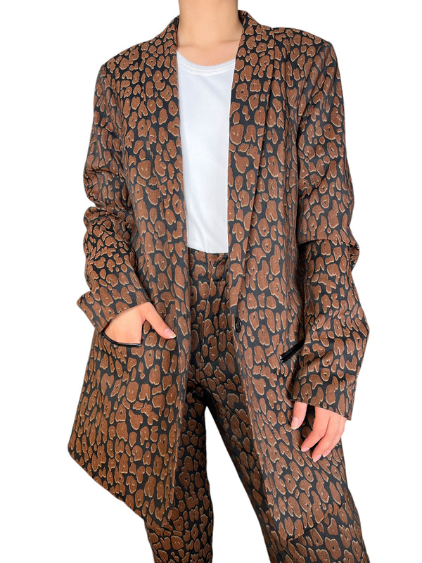 Blazer Leopardo Jacquard