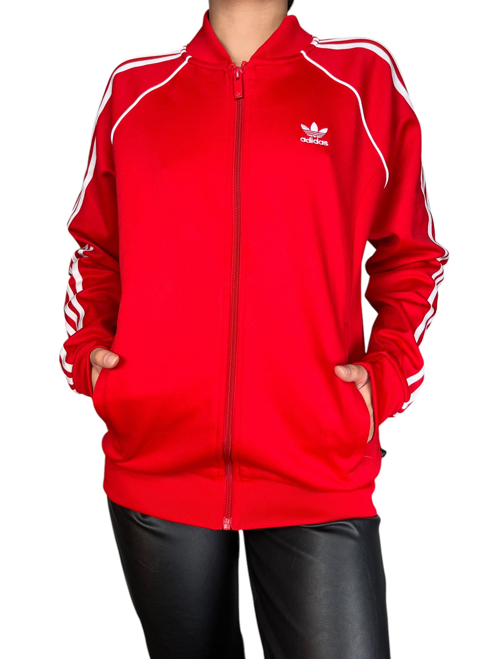 Capucha Polera Adidas Roja Polerón Rojo ADIDAS – Market People