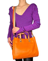 Cartera De Mano Cuero