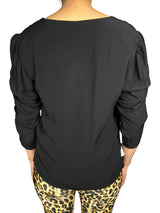 Blusa Mangas Fruncidas