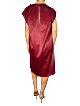 Vestido Burdeo Satinado