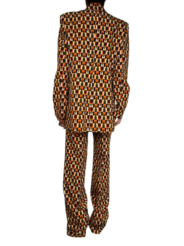 Set Blazer y Pantalón Estampado