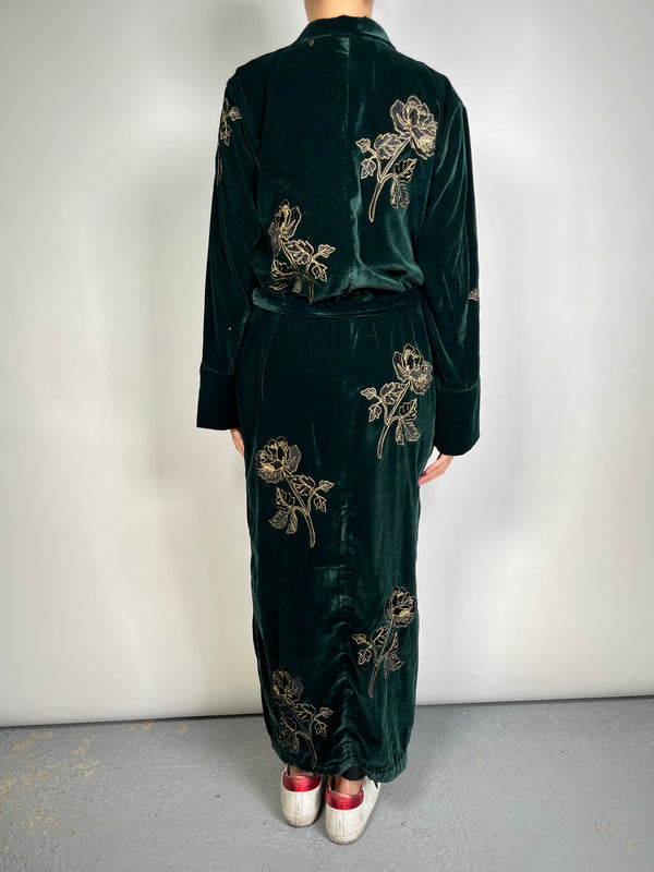 Kimono Velvet Bordado
