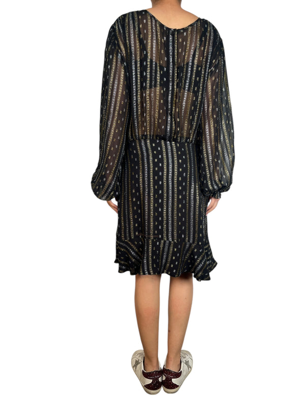 Vestido Fibras Metalizadas